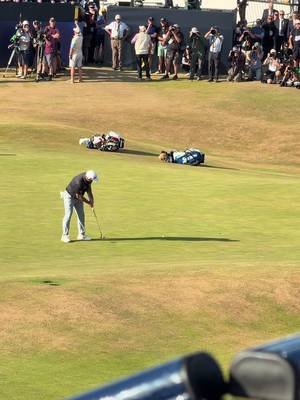 Unreal to witness this sort of thing in person with my daughter too! that and the crowd reaction to Tommy fleetwood coming up the 18th… 2 stand out moments #theopen #pga #golf #golfing #golftok 