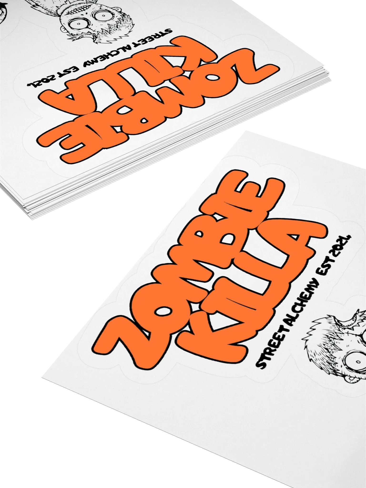 ZOMBIE KILLA Kiss Cut Stickers product image (10)