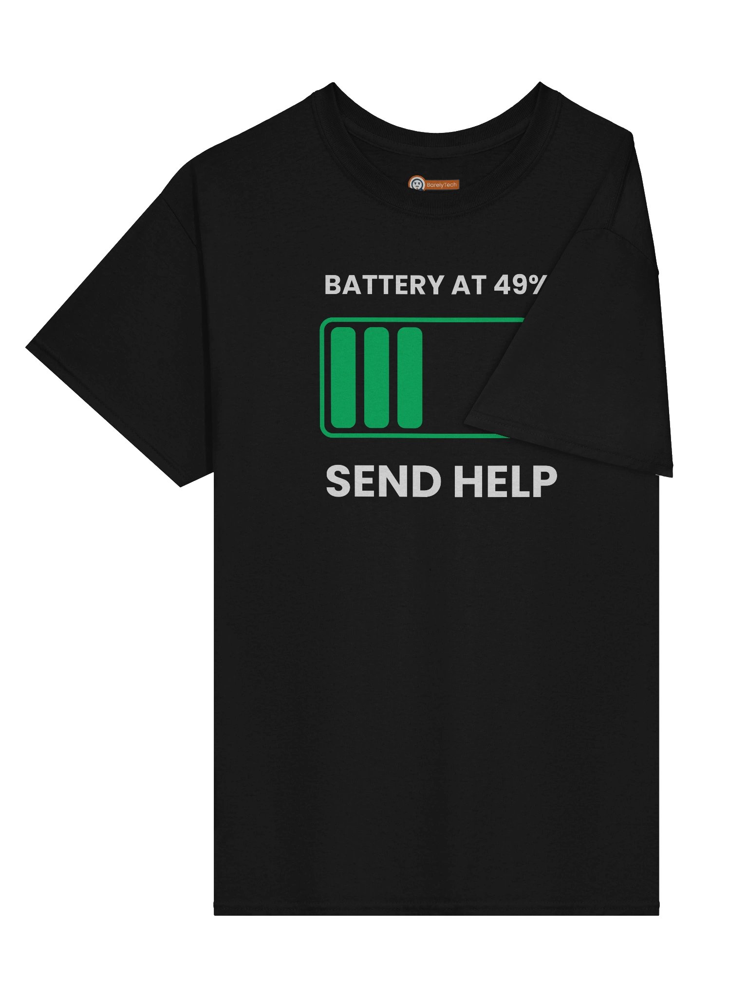 Battery At 49%. Send Help | Heavy Cotton Tee product image (3)