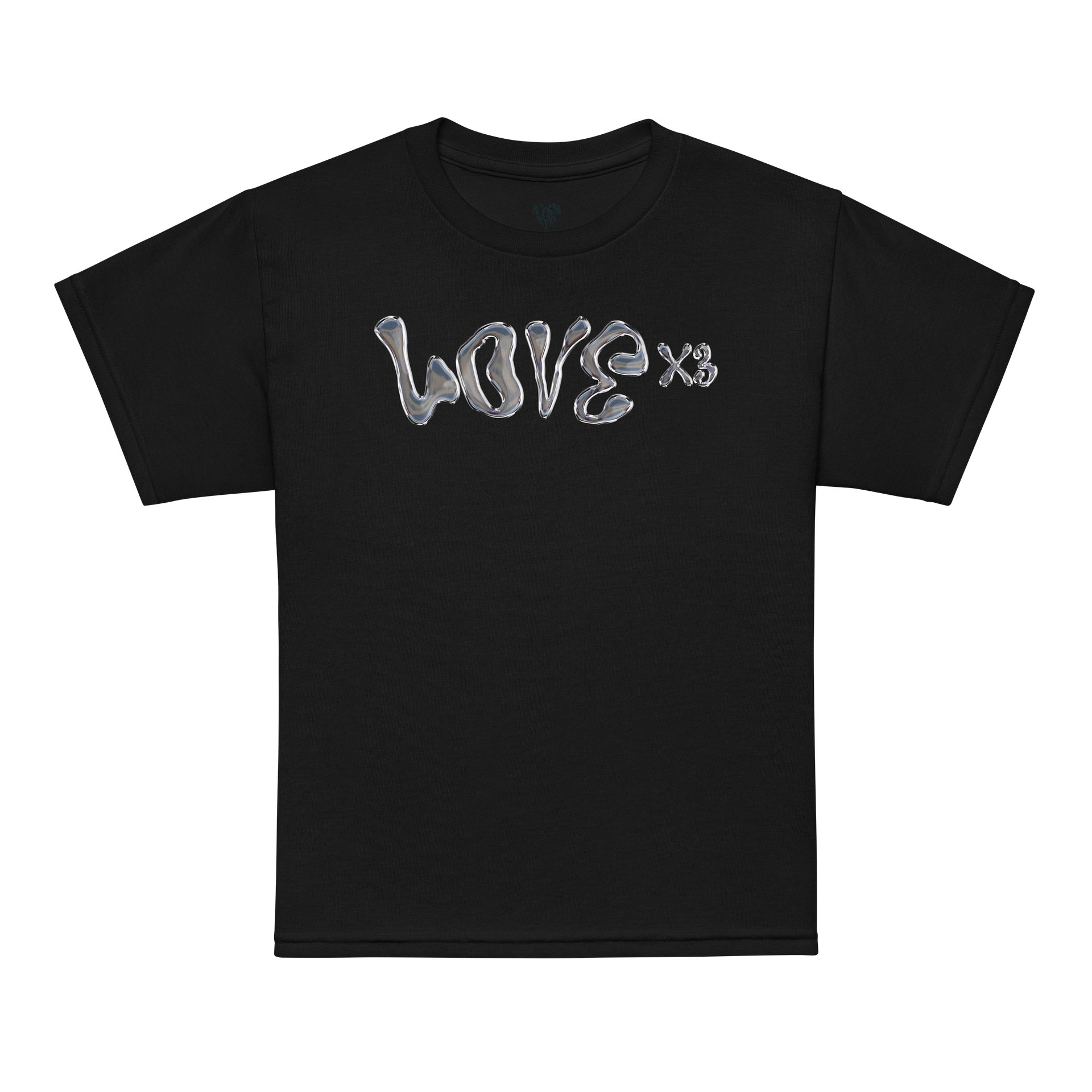 LOVE X3 Kids Black T-Shirt product image (1)