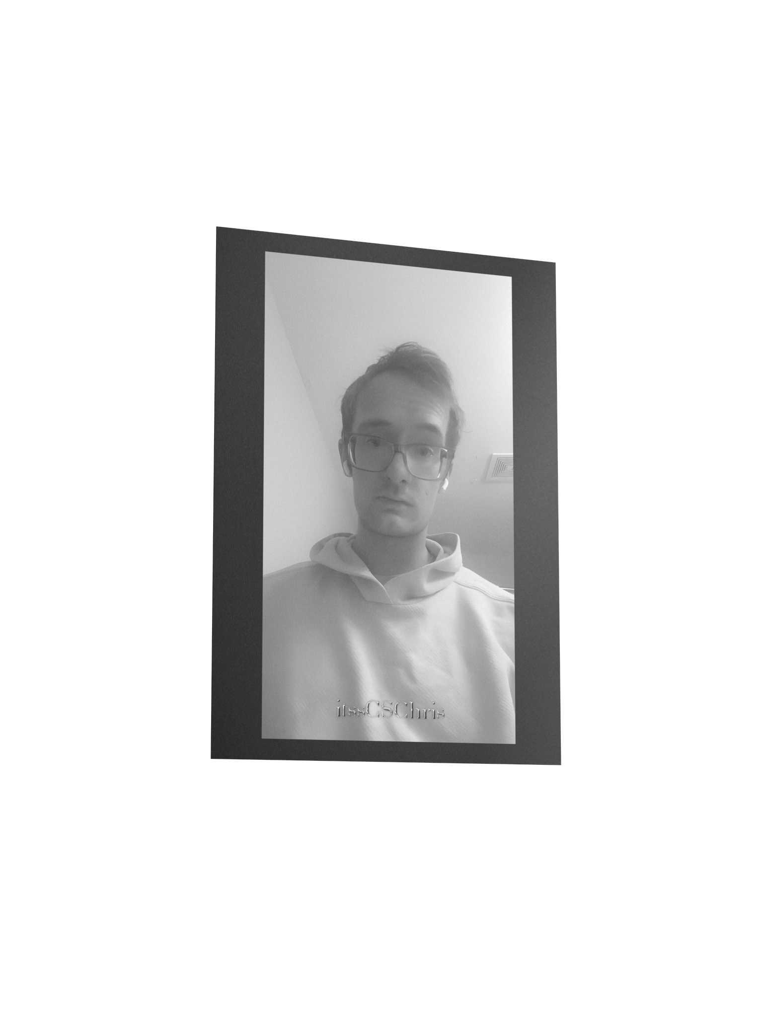itssCSChris Black and White Poster product image (4)