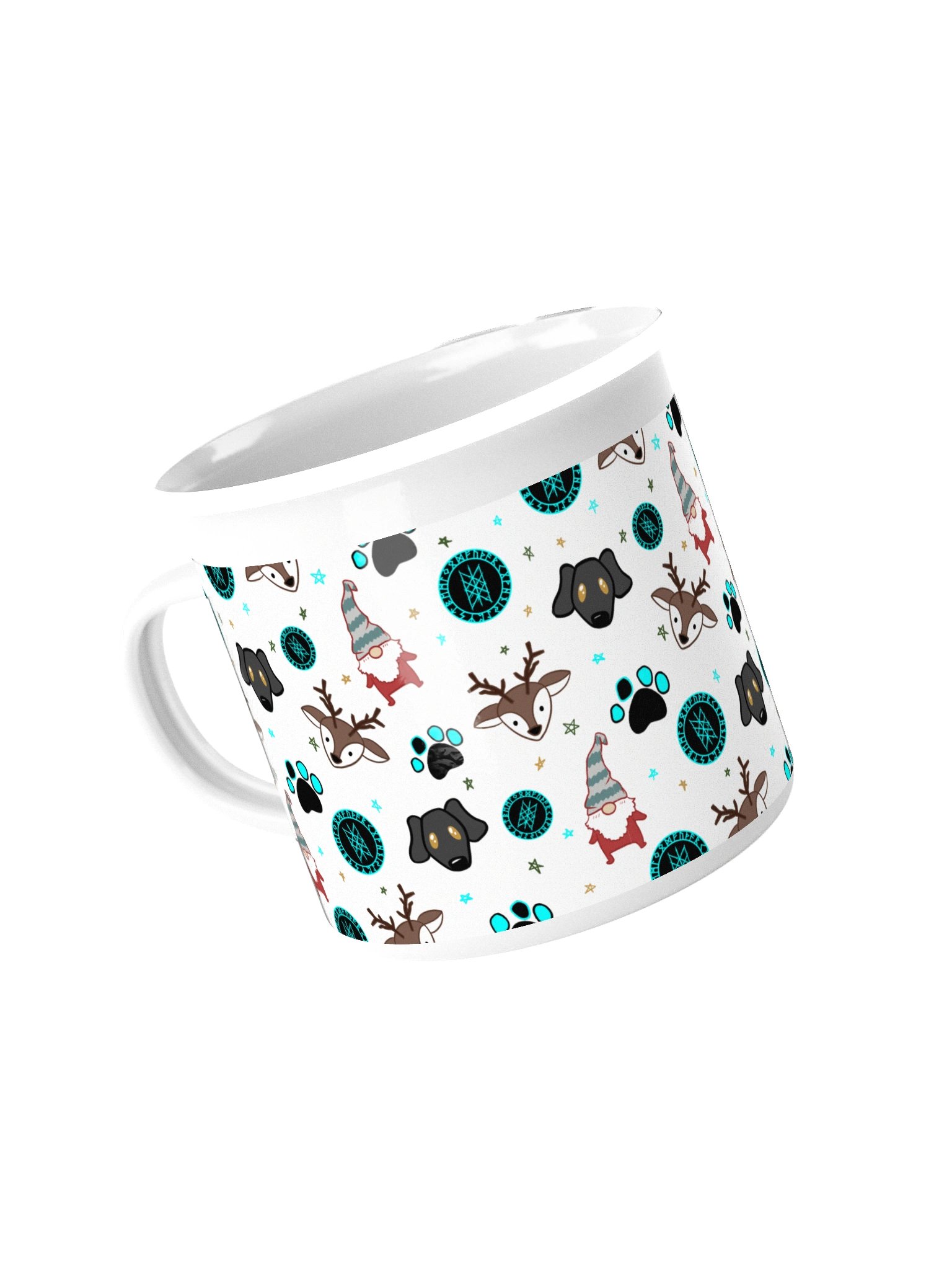 Web of Wyrd Christmas Enamel Mug product image (4)