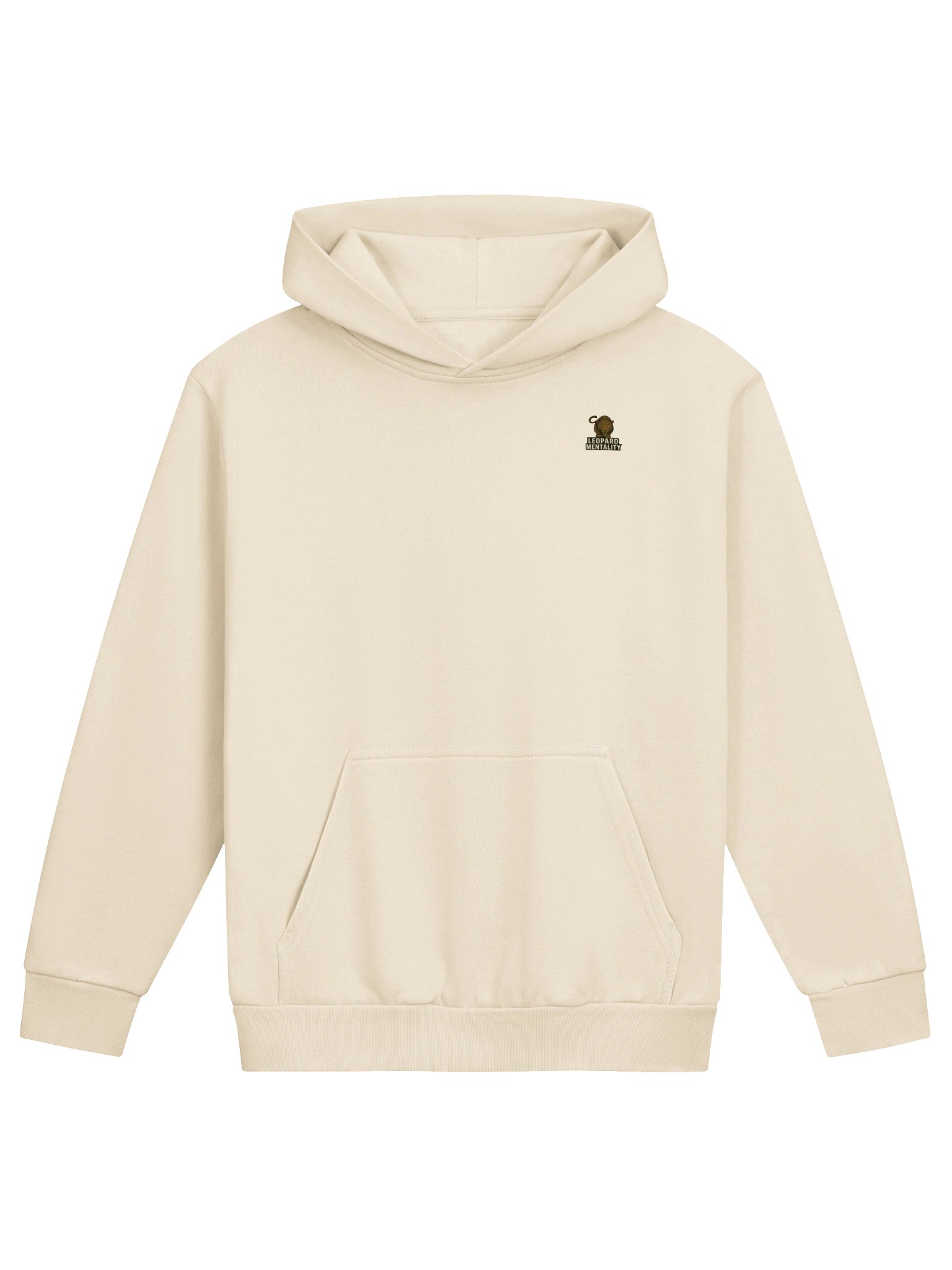 Leopard Mentality™ Calligraphy Hoodie | Urban Streetwear Crème or White Pullover product image (6)