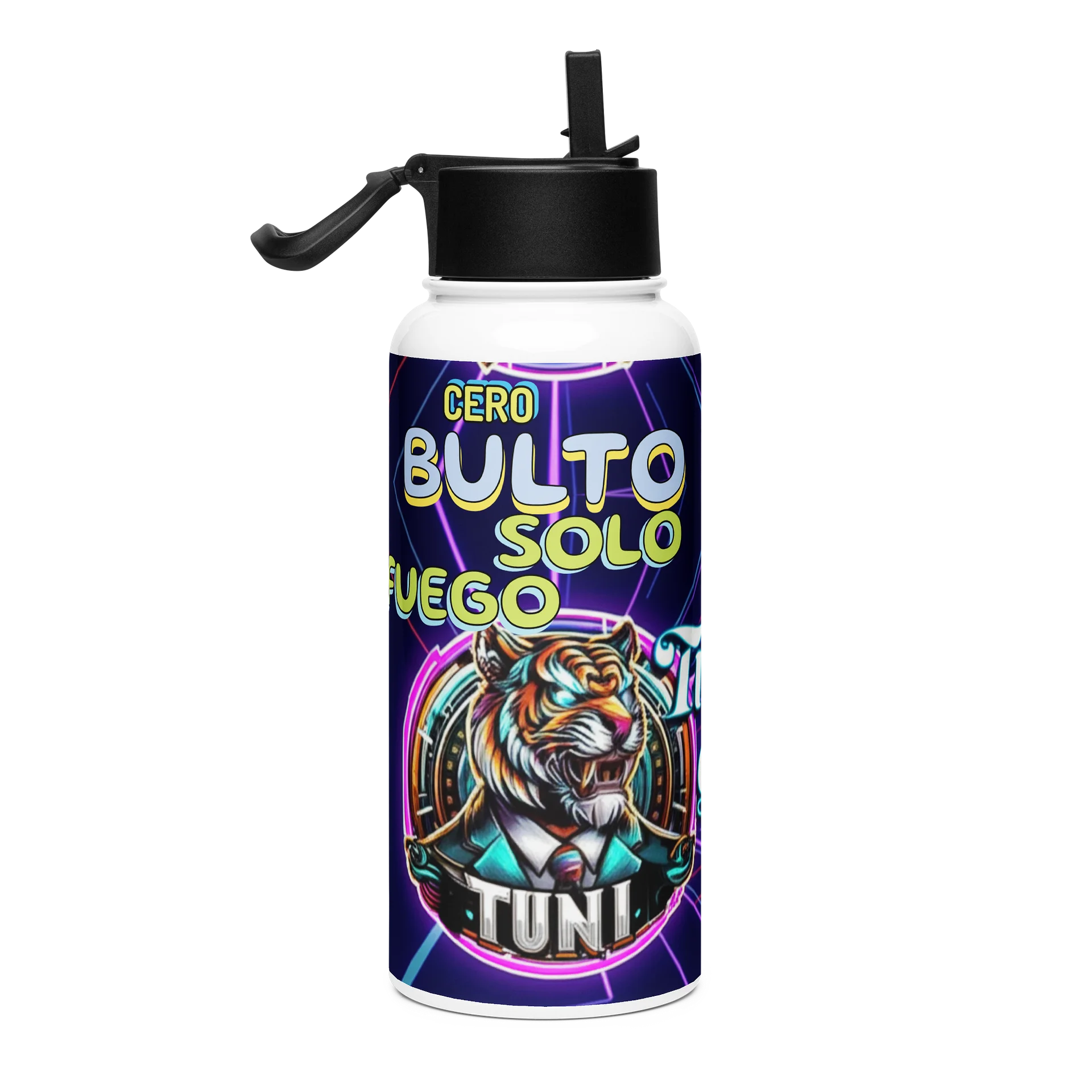 Cero Bulto, Solo Fuego" Premium Water Bottle - Tranquilo Quieto Brand product image (4)