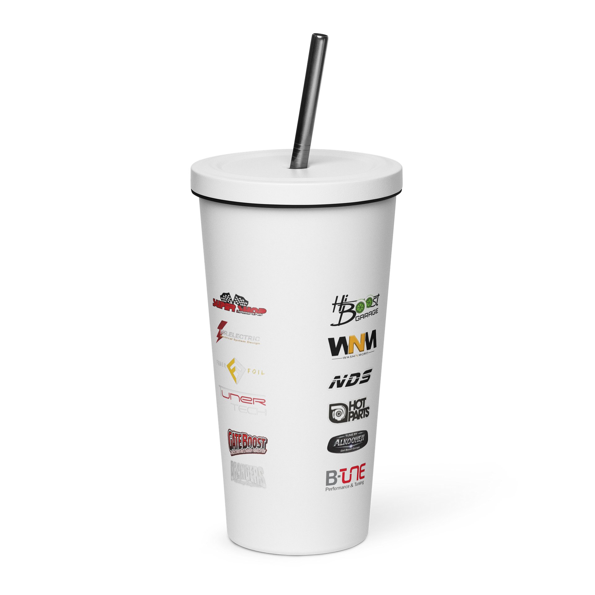 Insulated Tumbler with a Straw spon - Bul Racing Team - vc1B0lm1hZo