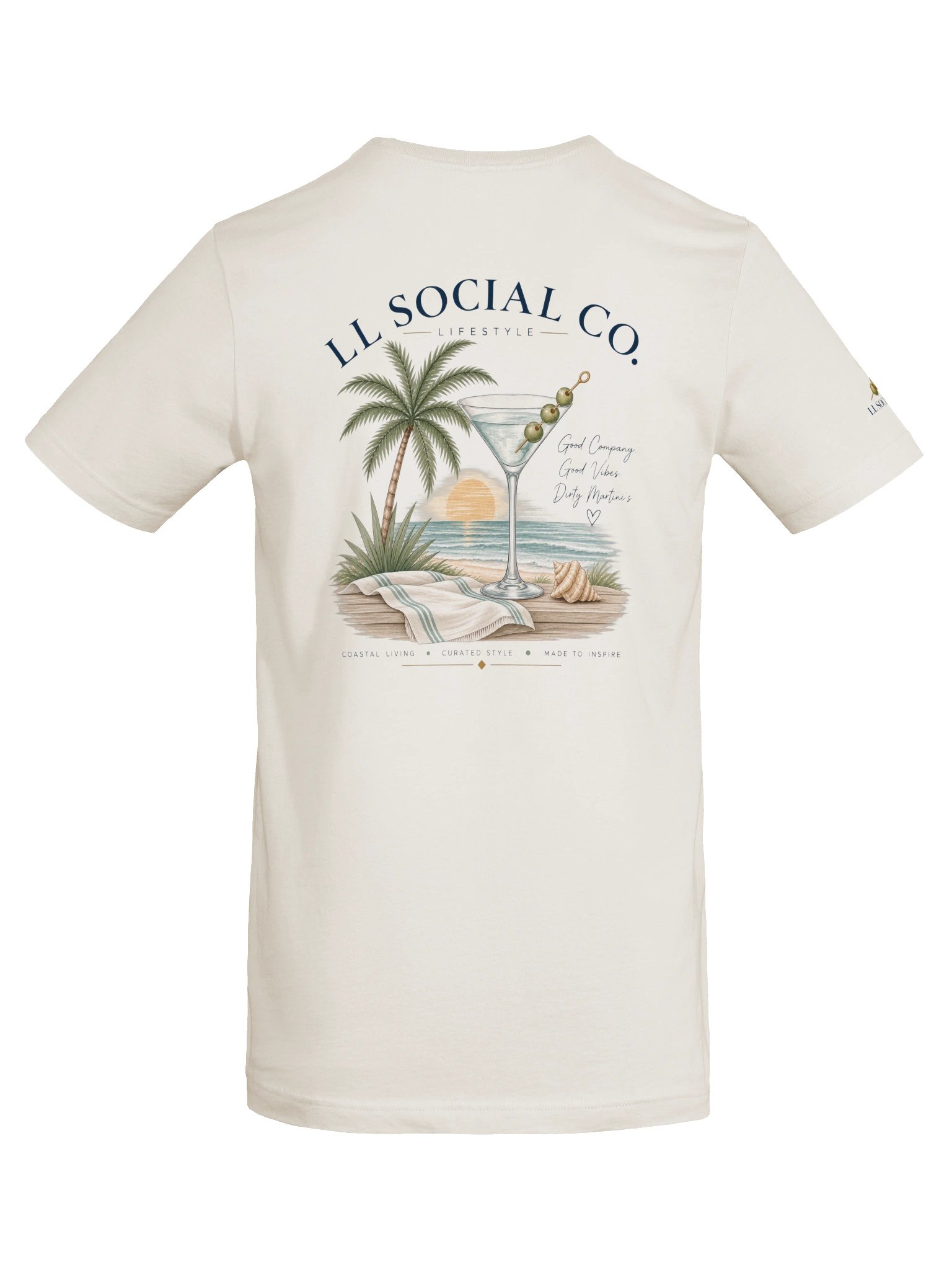 Good Company, Good Vibes & Dirty Martinis - Unisex Resort Tee product image (6)