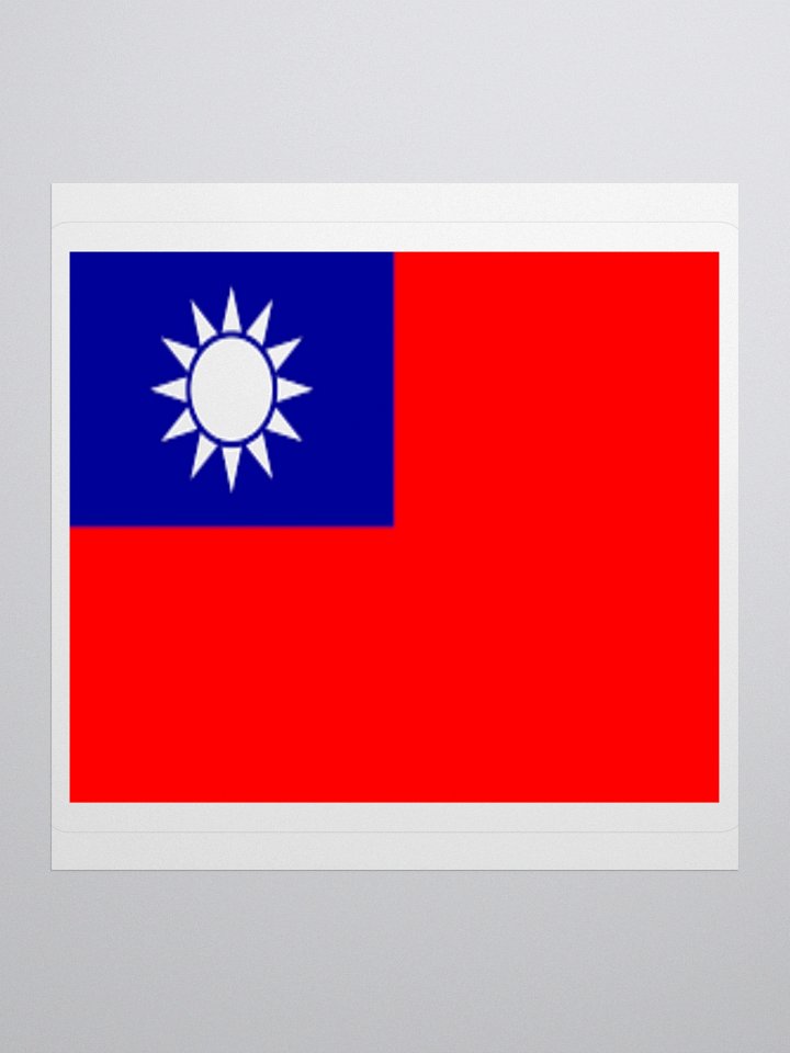 Exclusive Taiwan Flag Kiss-Cut Stickers - High-Quality Vinyl, Multiple Sizes product image (1)