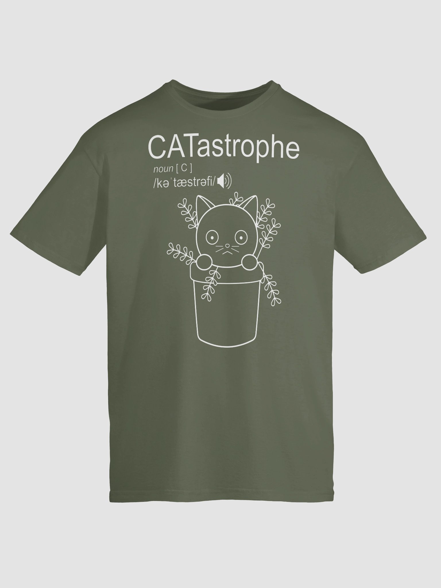 CATastrophe (Cat with Yarn - White Print) - Unisex Adult Super Soft Lightweight T-shirt product image (45)