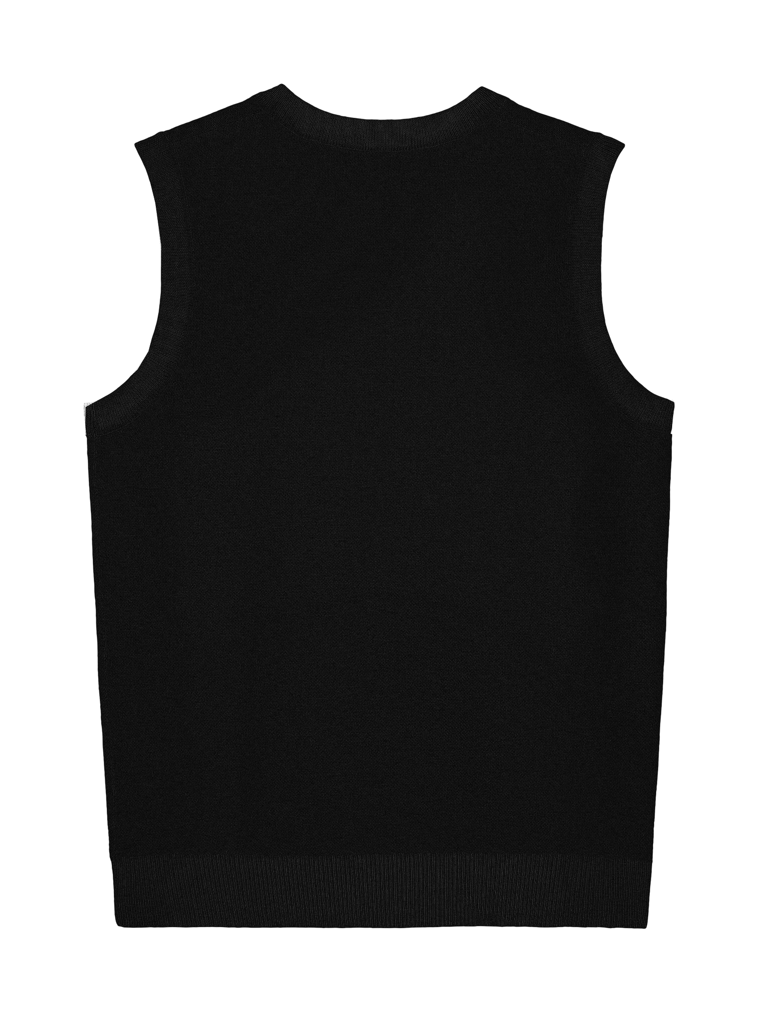 House 746 Luxury Knit Vest - Black product image (2)