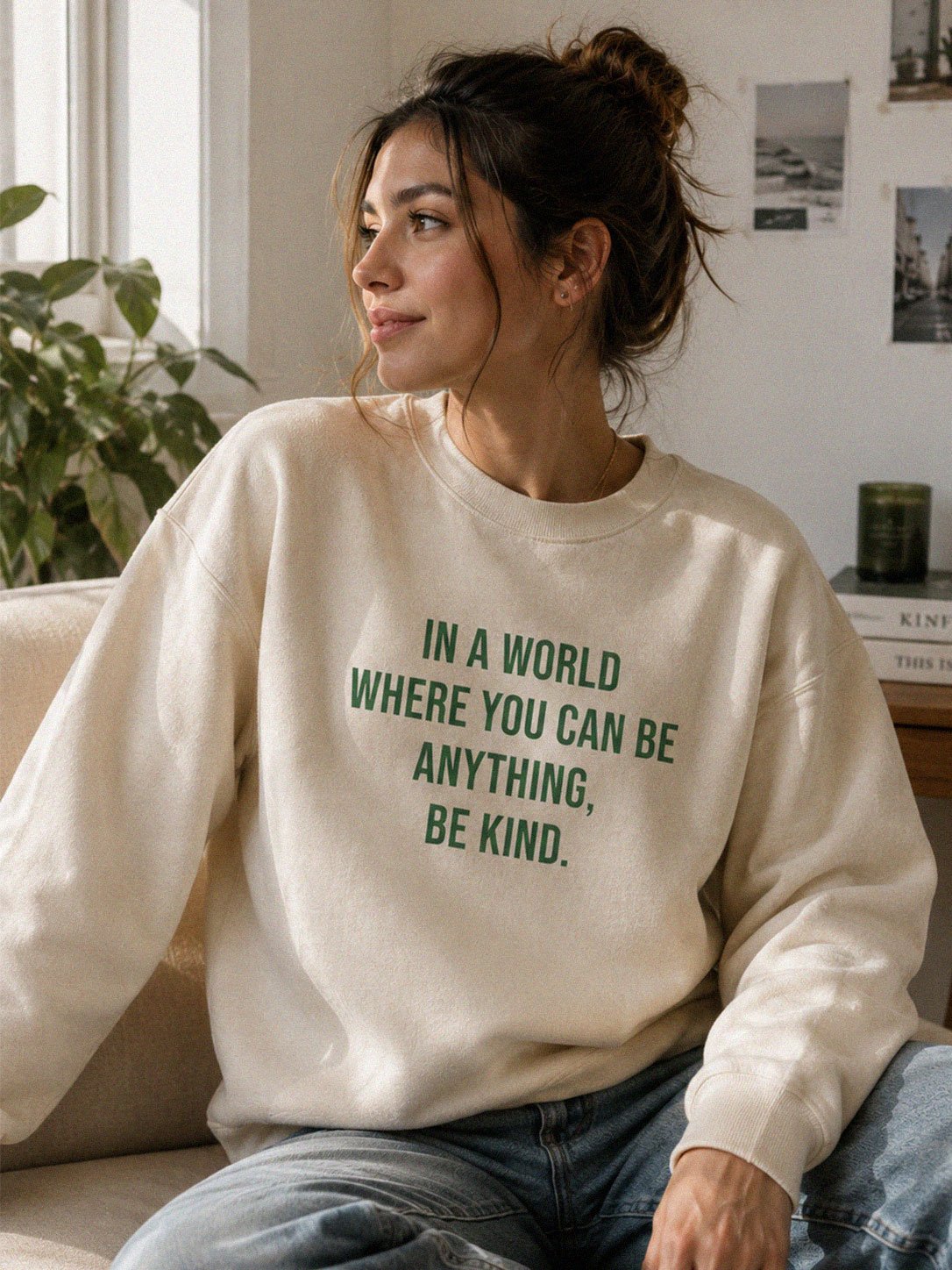 Be Kind Inspirational Sweatshirt product image (1)