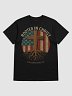 Christian T-Shirt – Rooted in Christ American Flag Cross Graphic Tee