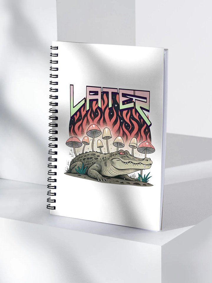 Later Alligator Mushroom Dreams Spiral Notebook product image (1)