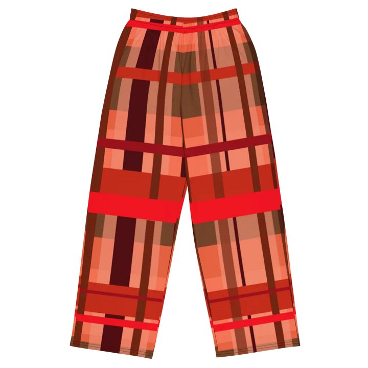 Fall Plaid Wideleg Pants product image (2)