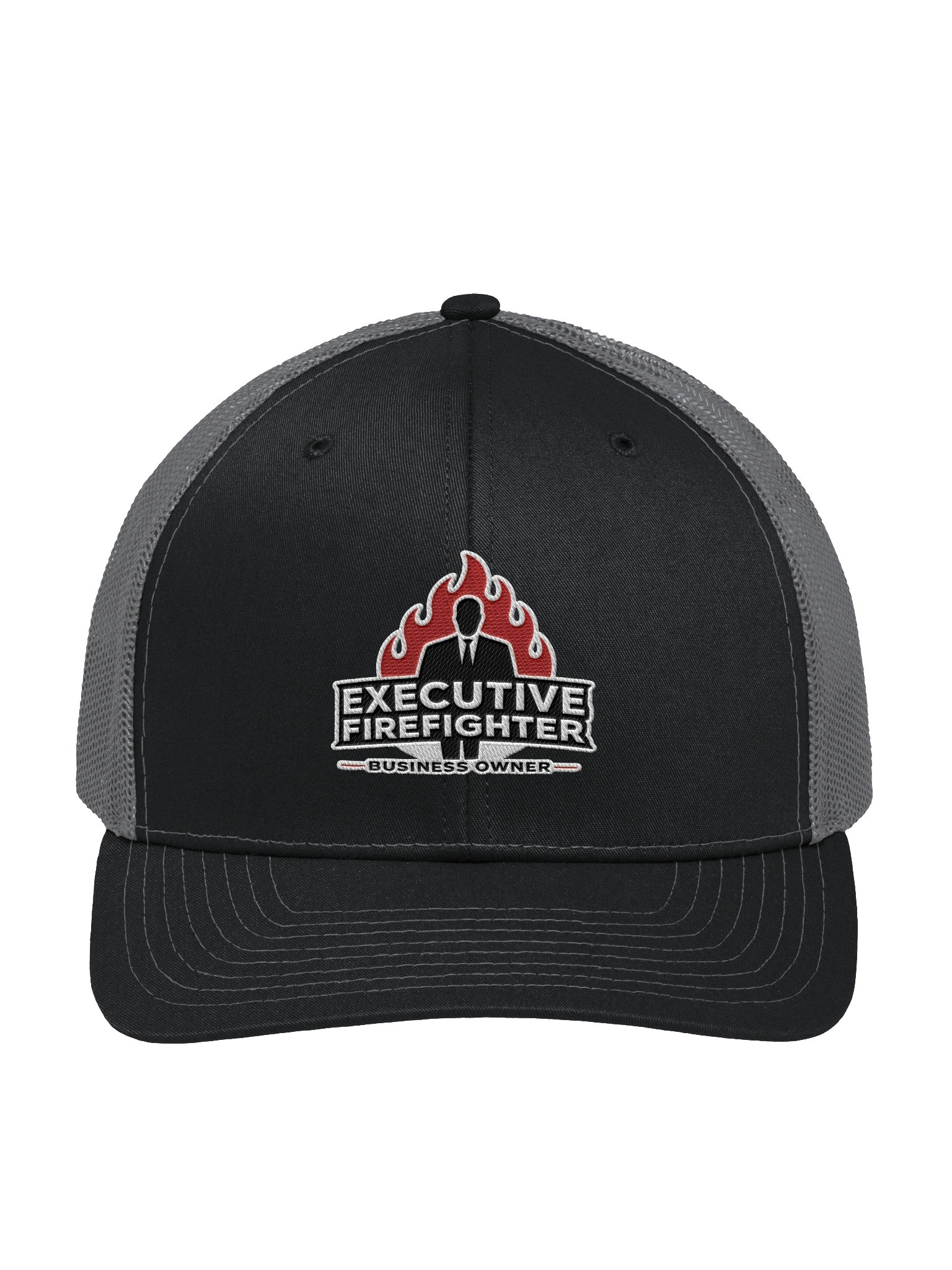 Executive Firefighter Hat - Black/Charcoal product image (1)