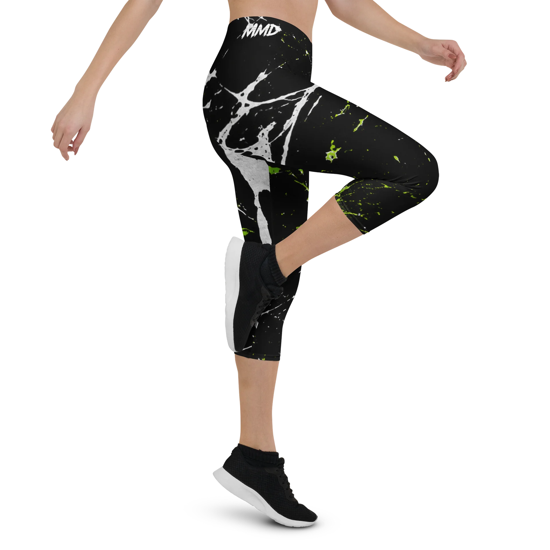 Neon Splatter Capri Leggings product image (4)