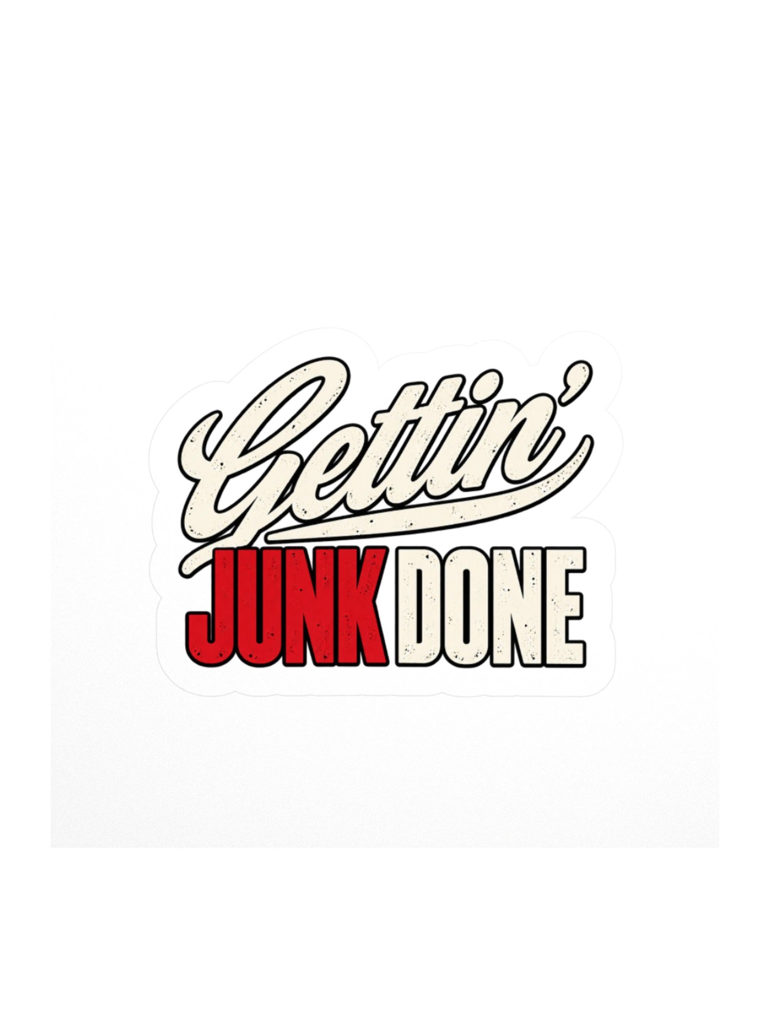 Gettin' Junk Done Logo Sticker product image (2)