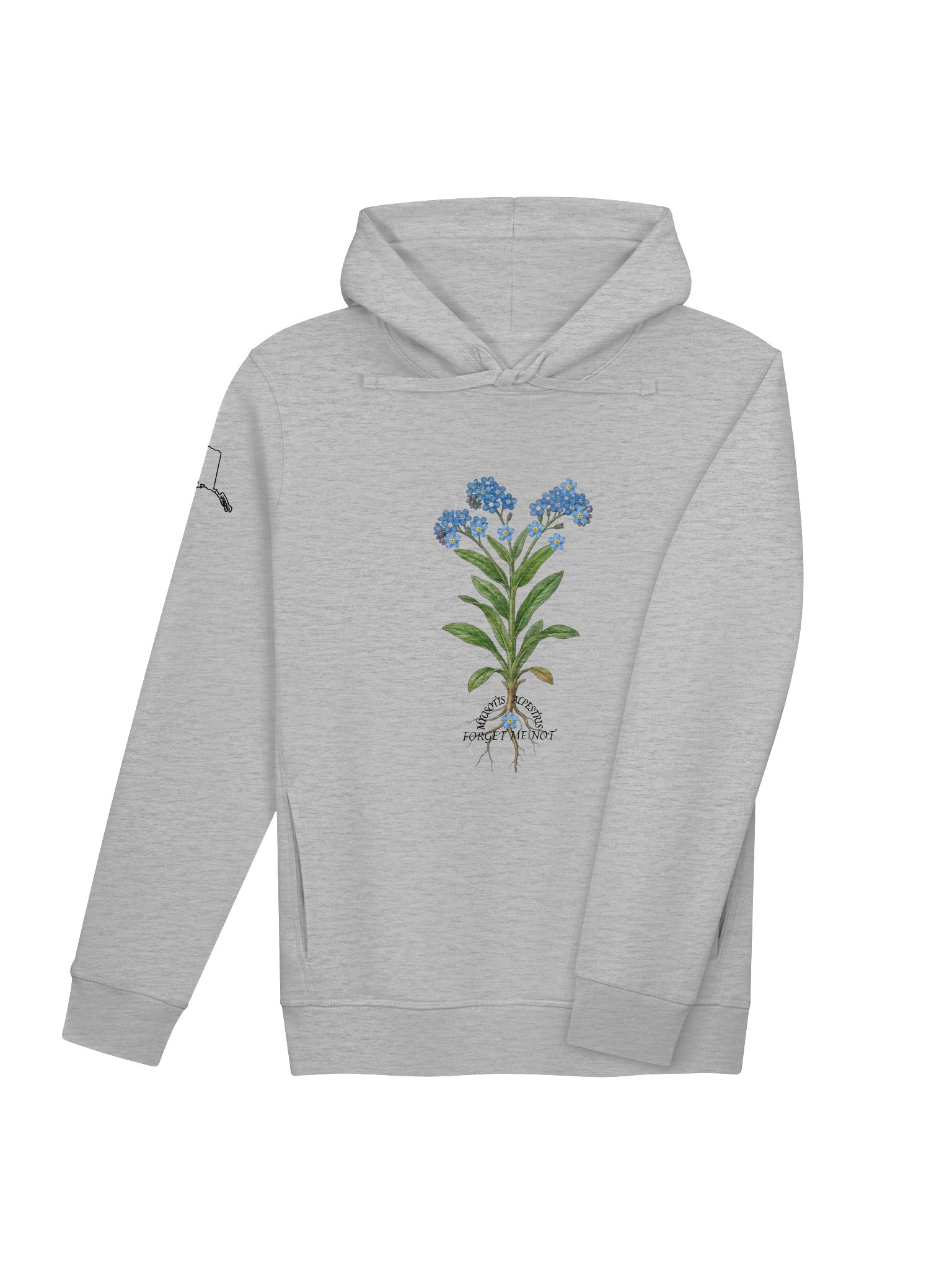 DELUXE "FORGET-ME-NOT" SIDE POCKET HOODY product image (4)