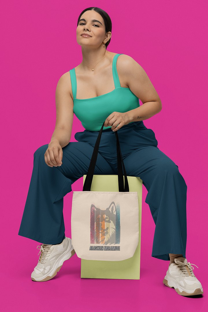 Alaskan Malamute Light Gradation Color Tote Bag product image (1)