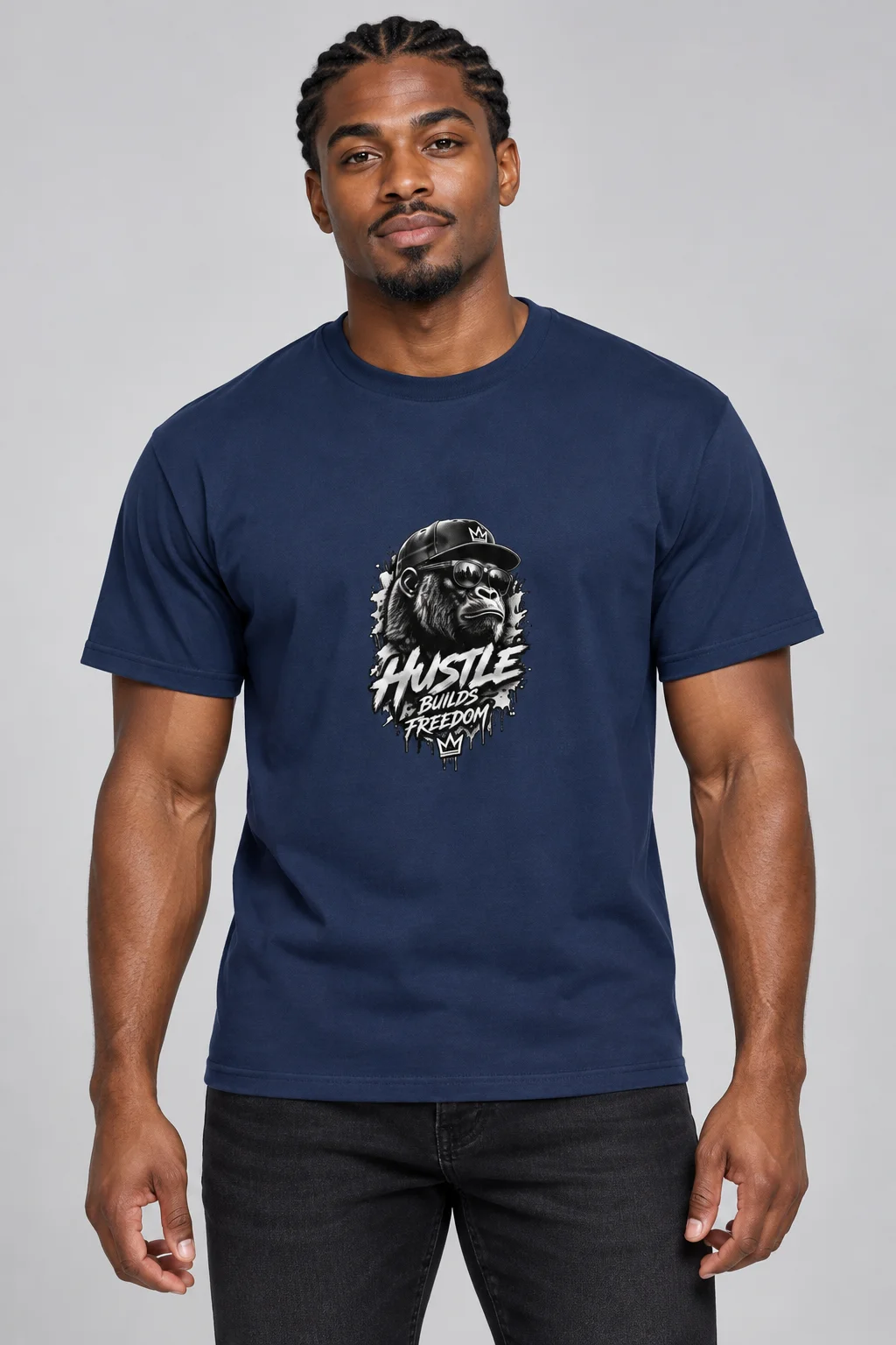 Hustle Builds Freedom Gorilla Tee product image (37)