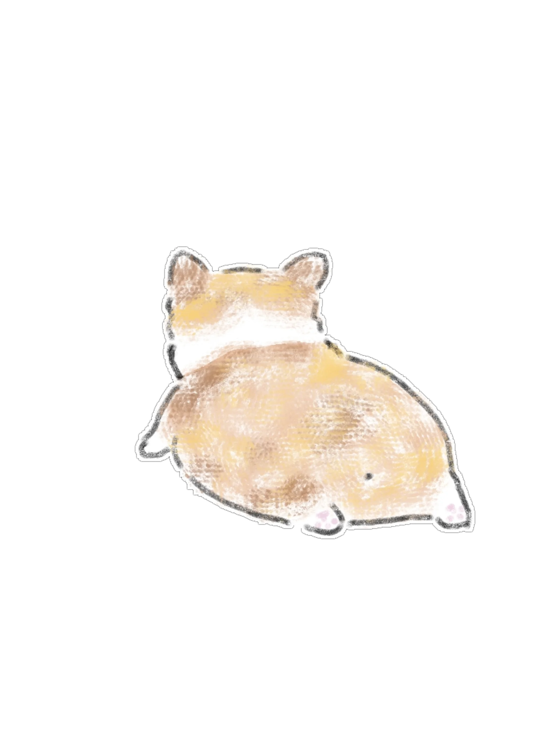 Aesthetic Hand-Drawn Watercolor Dog Sticker & Clipart Pack product image (6)