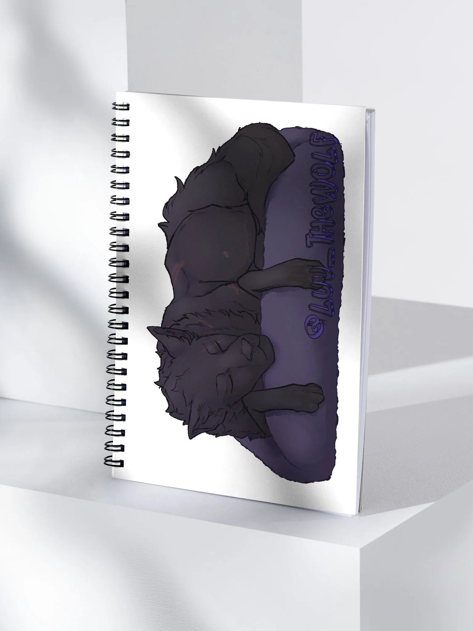 "The Slumbering Wolf" Mini Notebook (5.5" x 8.5") product image (4)