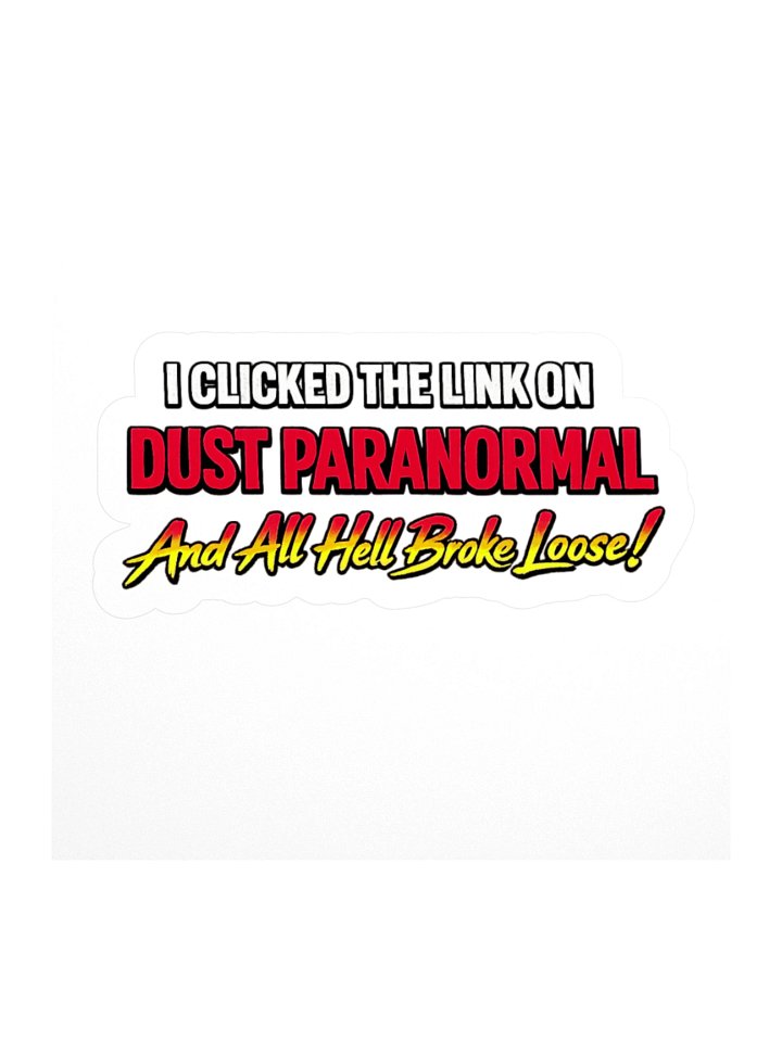 Click The Link 3" x 3" sticker product image (1)