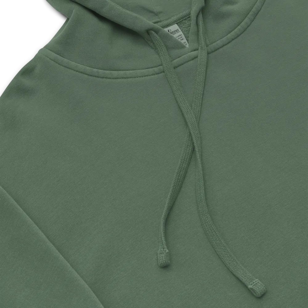 Left and Right embroidered pigment-dyed hoodie (bubble design 2) product image (10)