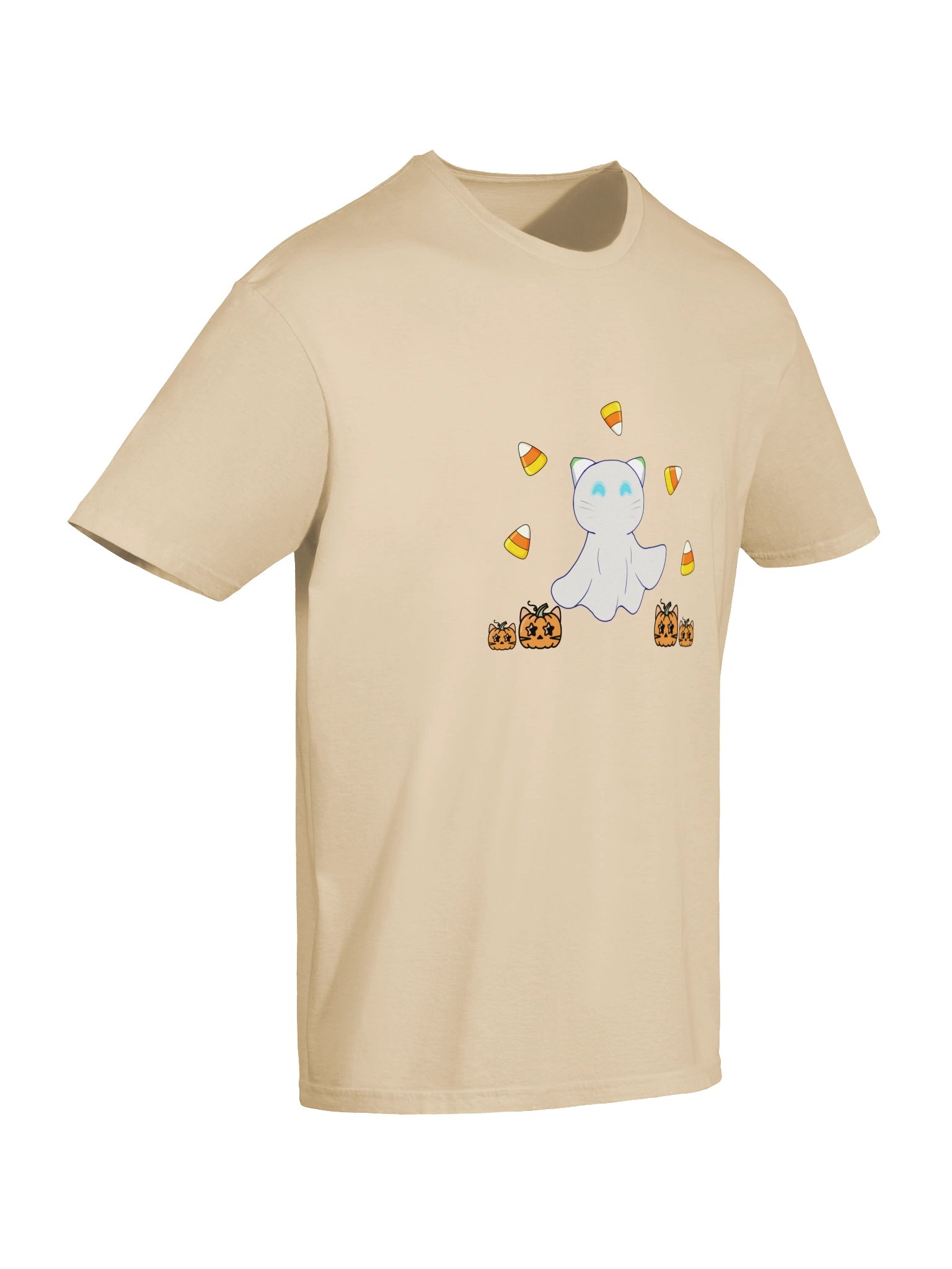 Ghost Catbot Pumpkin Patch T-Shirt product image (29)
