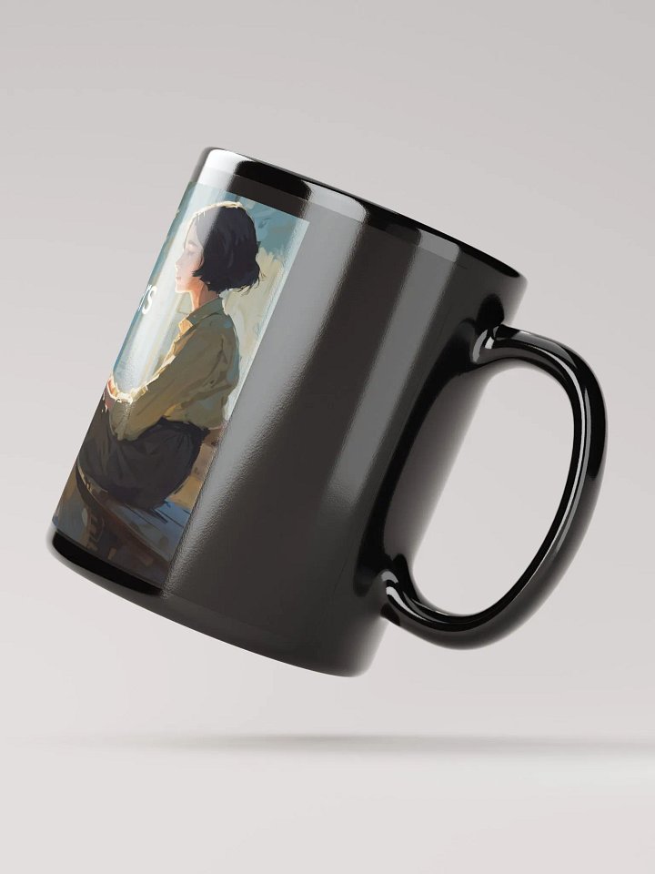 Hope is the thing with feathers Black Mug product image (2)