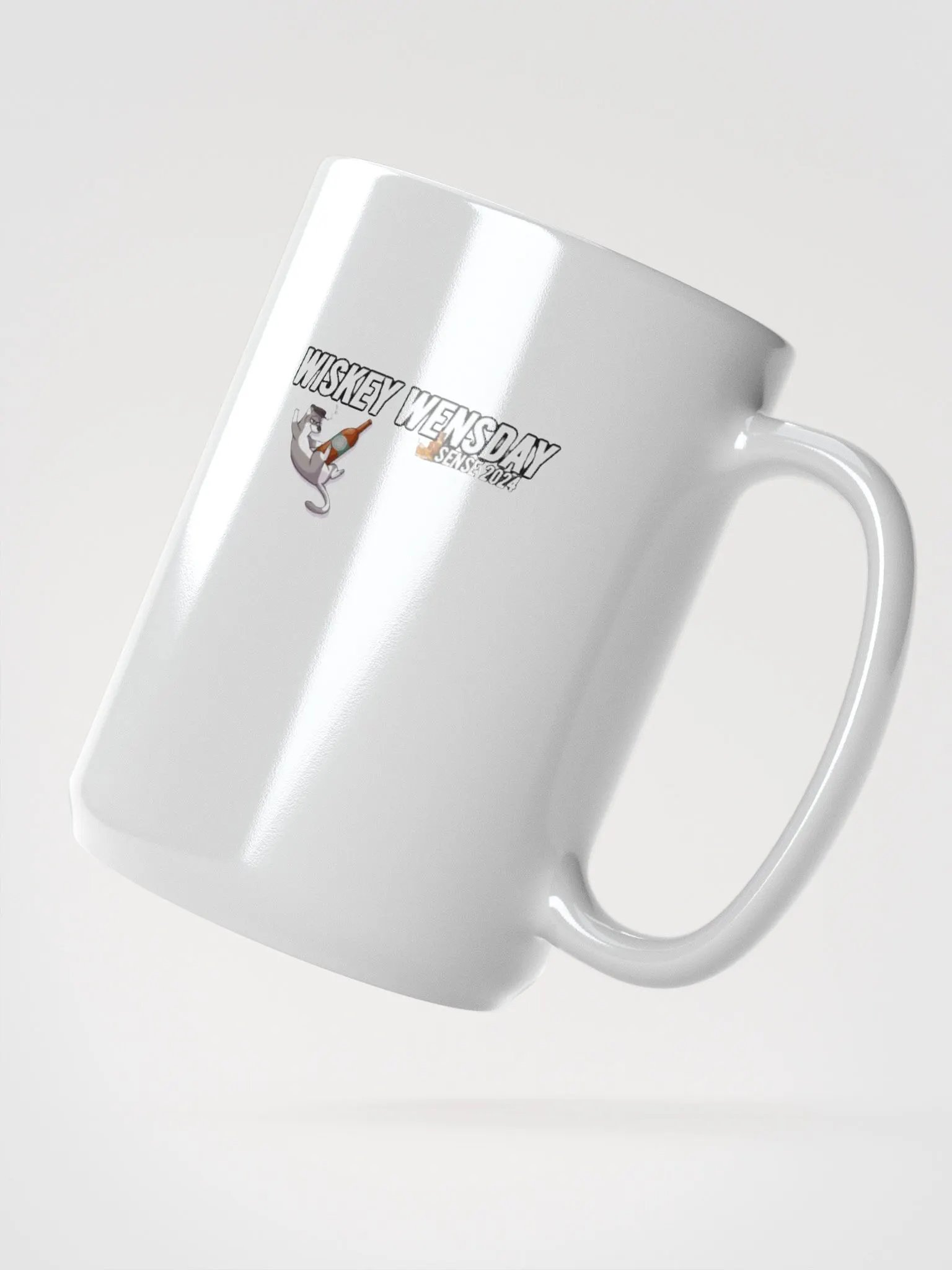 Tipsy Otter White Glossy Mug product image (2)