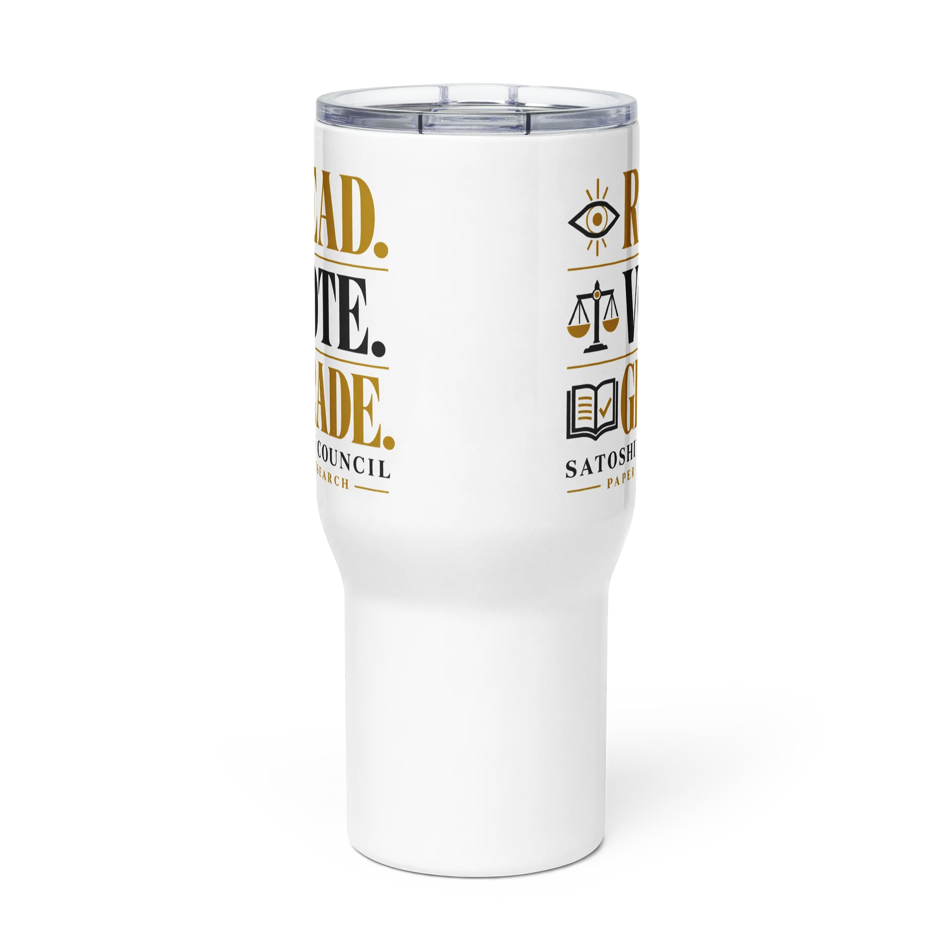 Read. Vote. Grade. — Travel Mug product image (2)