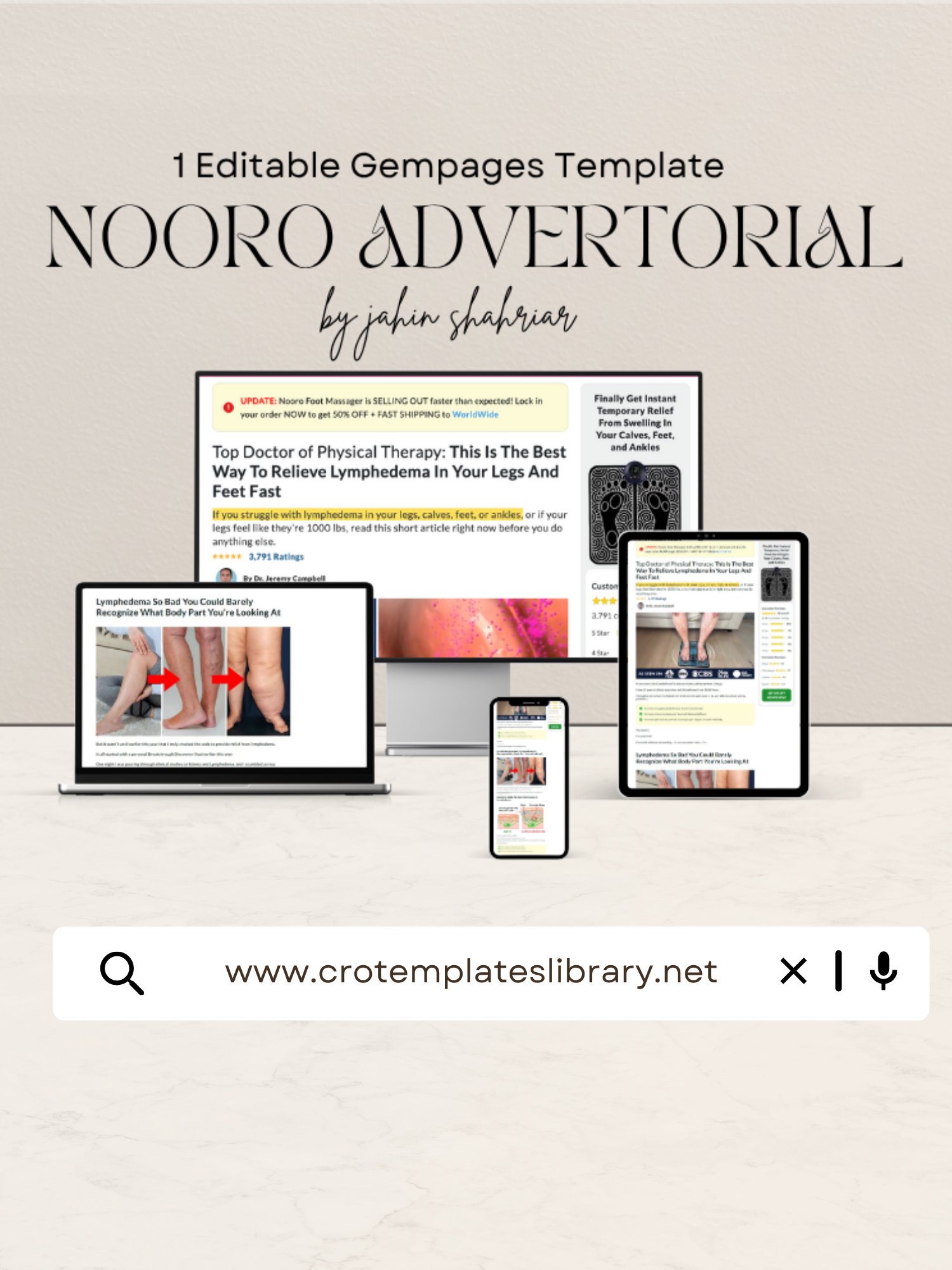 Nooro Gempages Advertorial Template product image (1)
