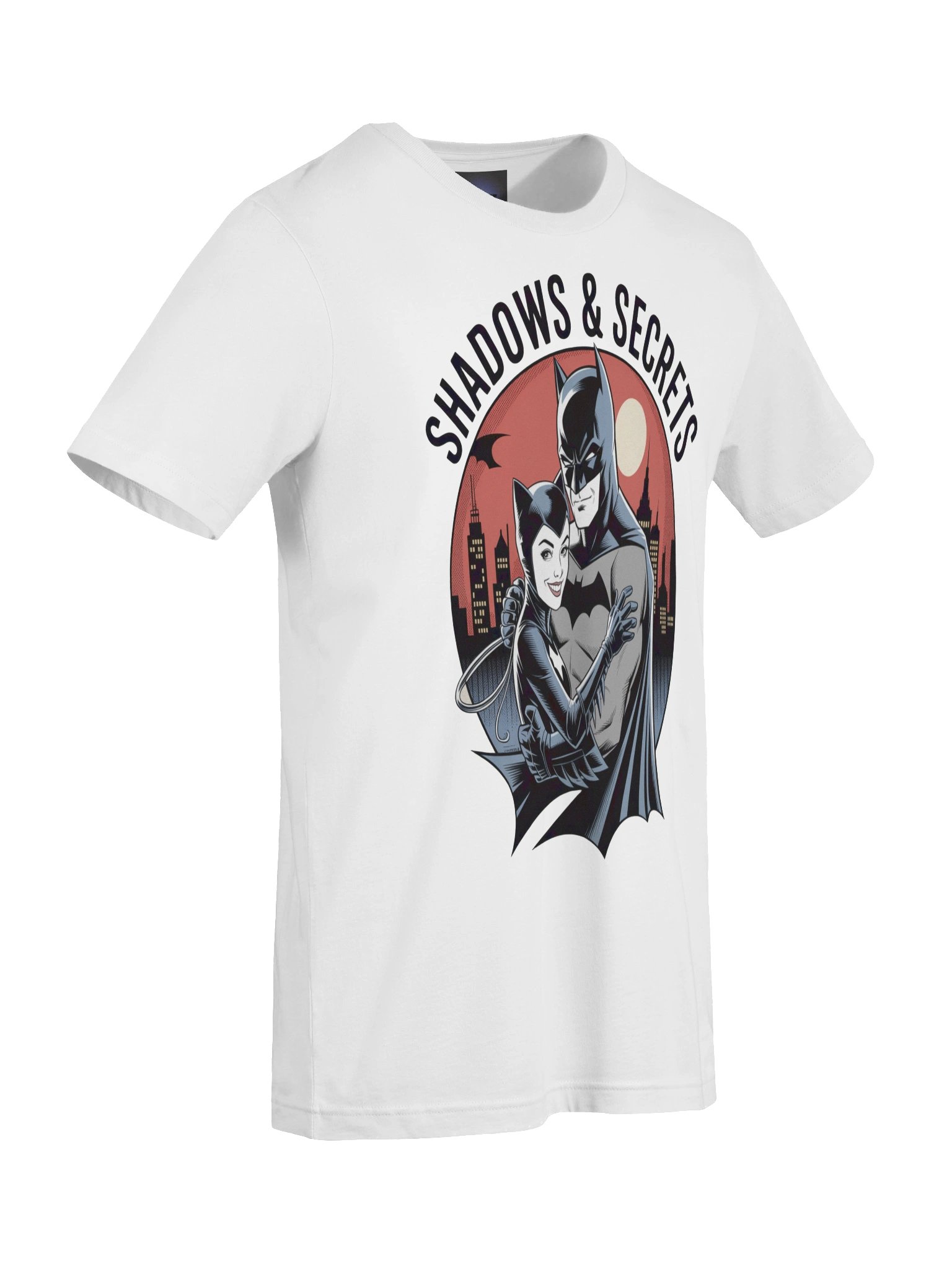 Shadows & Secrets: Batman & Catwoman Midnight Embrace T-Shirt product image (9)