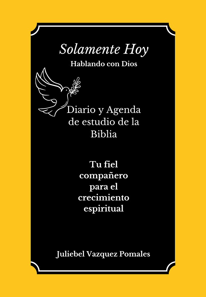 Solamente Hoy Hablando con Dios, un Diario y agenda para el estudio de biblia y su vida personal product image (1)