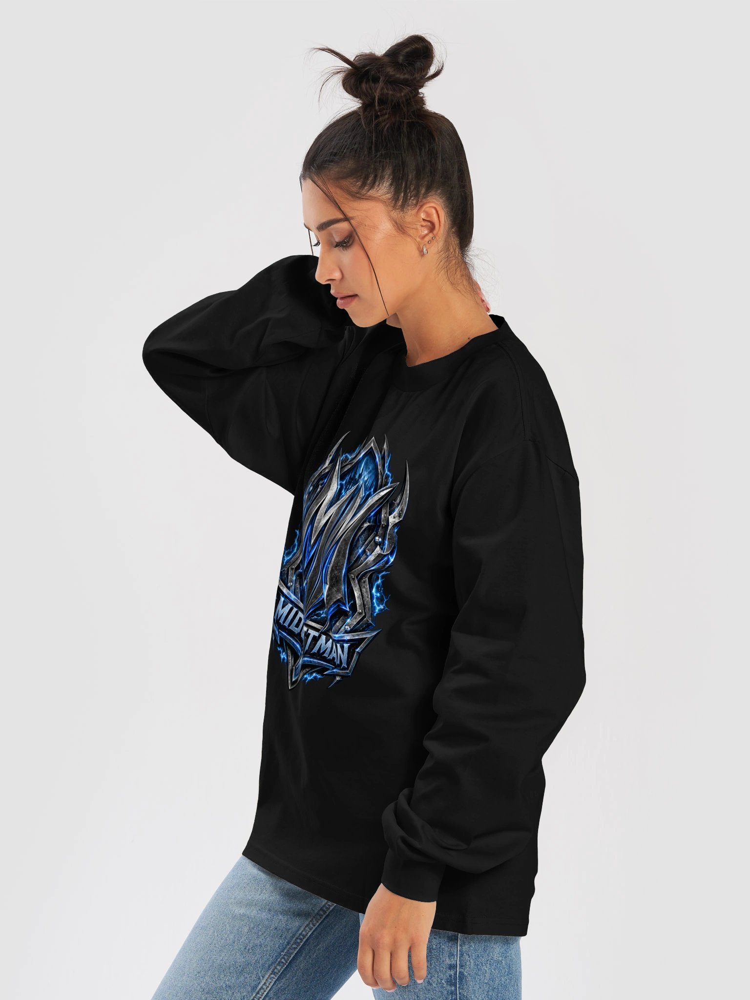 Midgettman Gothic Lightning Emblem Long Sleeve product image (19)