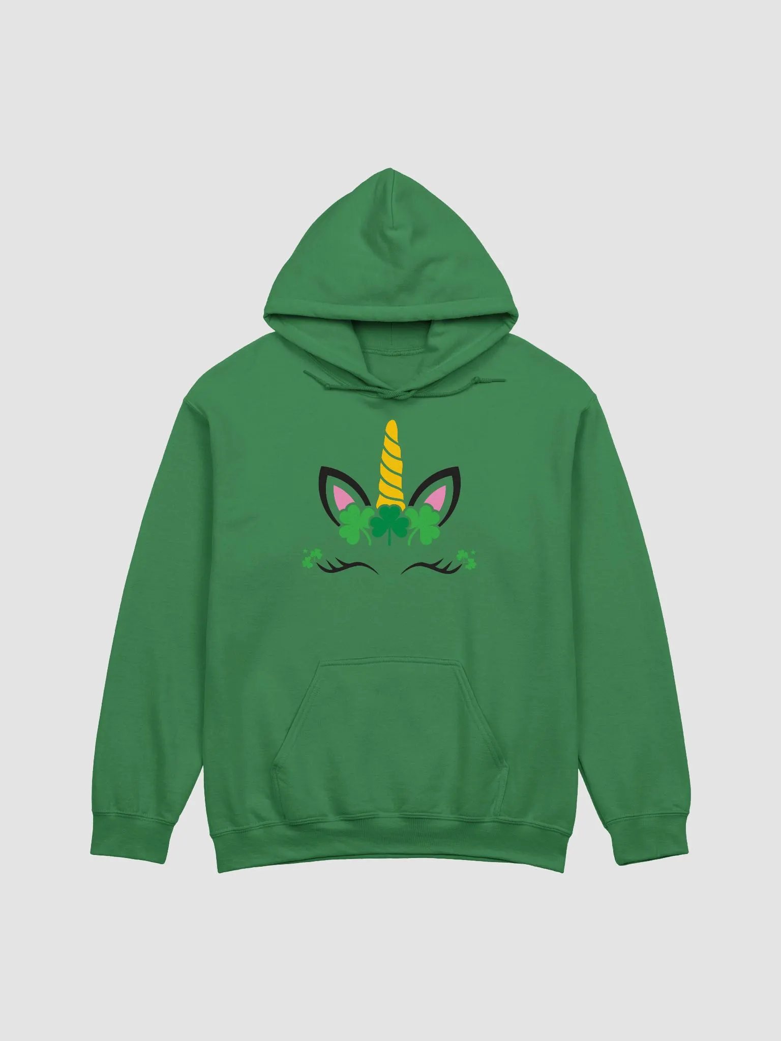 Irish Unicorn ☘️ Gildan Classic Hoodie in Irish Green with Bright, Vibrant Print product image (2)