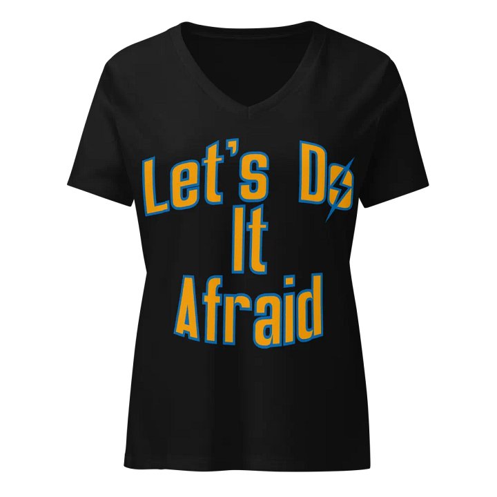 Let's Do It Afraid Women's V-Neck product image (1)