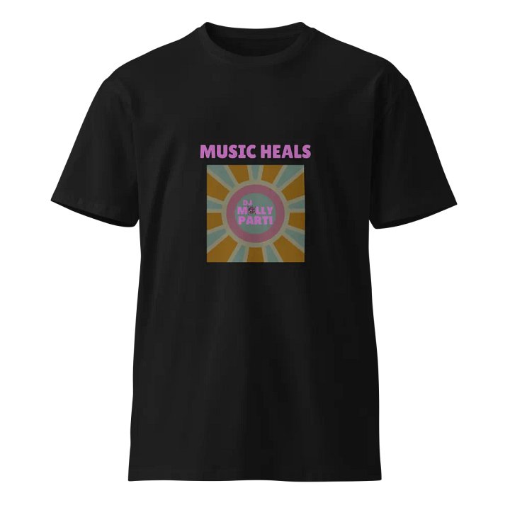 Music Heals Unisex T-Shirt Charcoal product image (1)