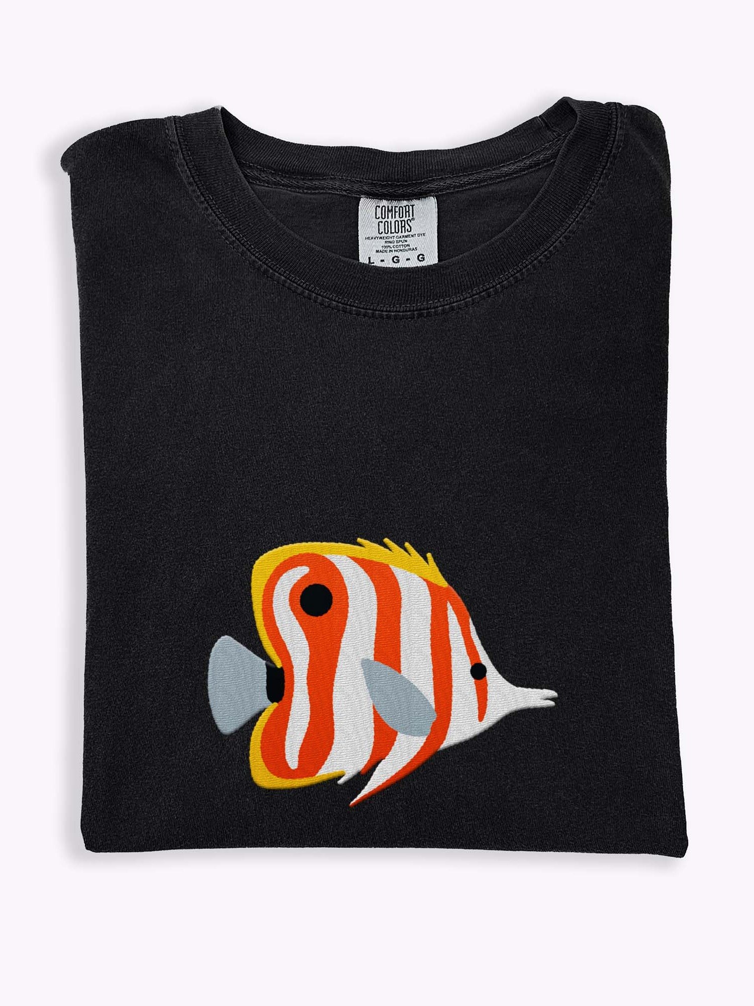 Copperband Butterflyfish Premium T-Shirt (Embroidered) for Reef and Marine Aquarium Lovers product image (1)