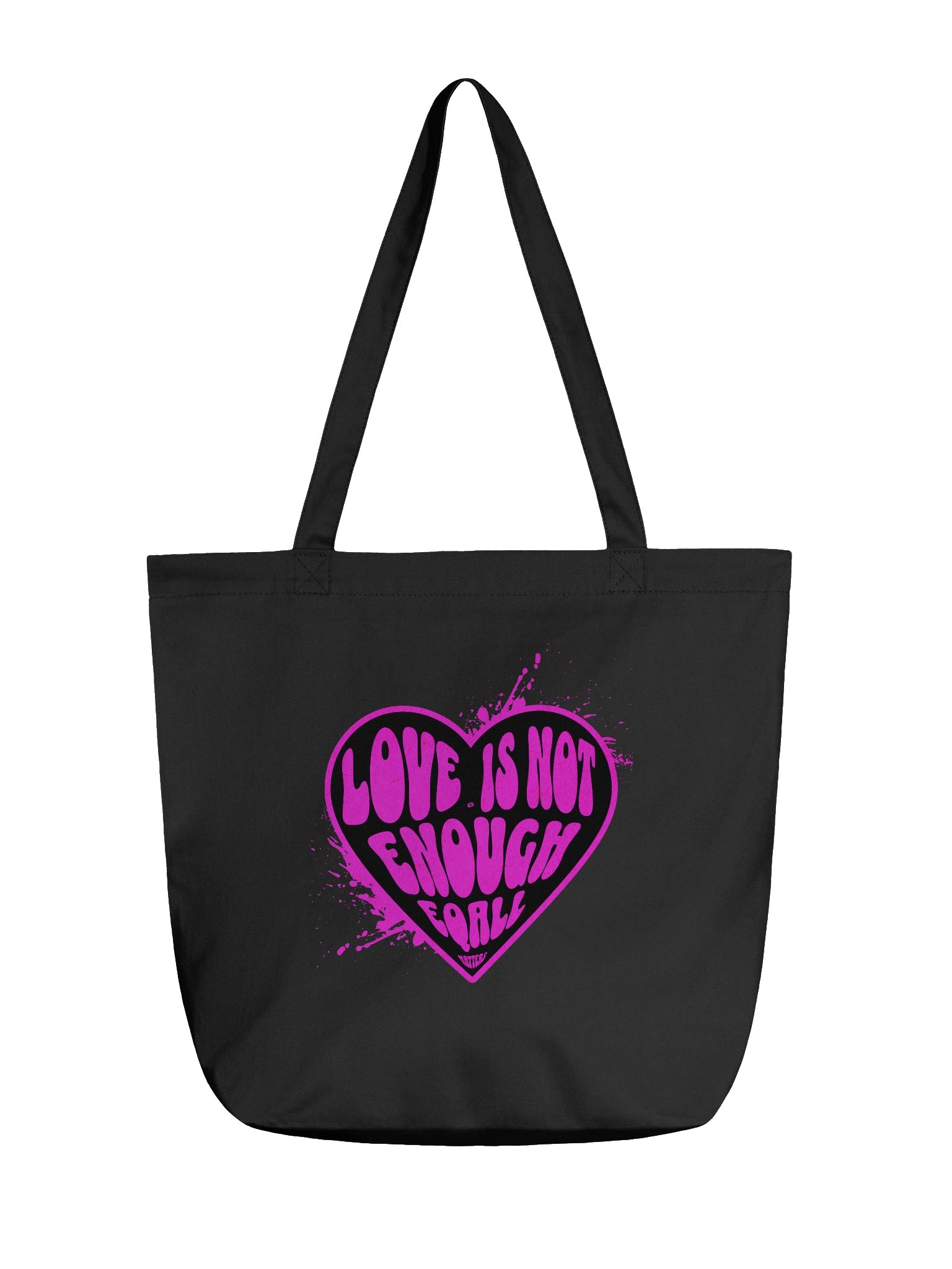 LOVE is Not Enough ECO Tote-Bag_EQALL® Essentials_Cyclamen product image (1)