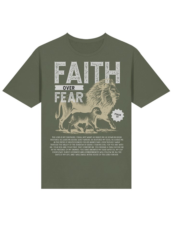 Faith Over Fear Men's Tee - Front & Back product image (1)
