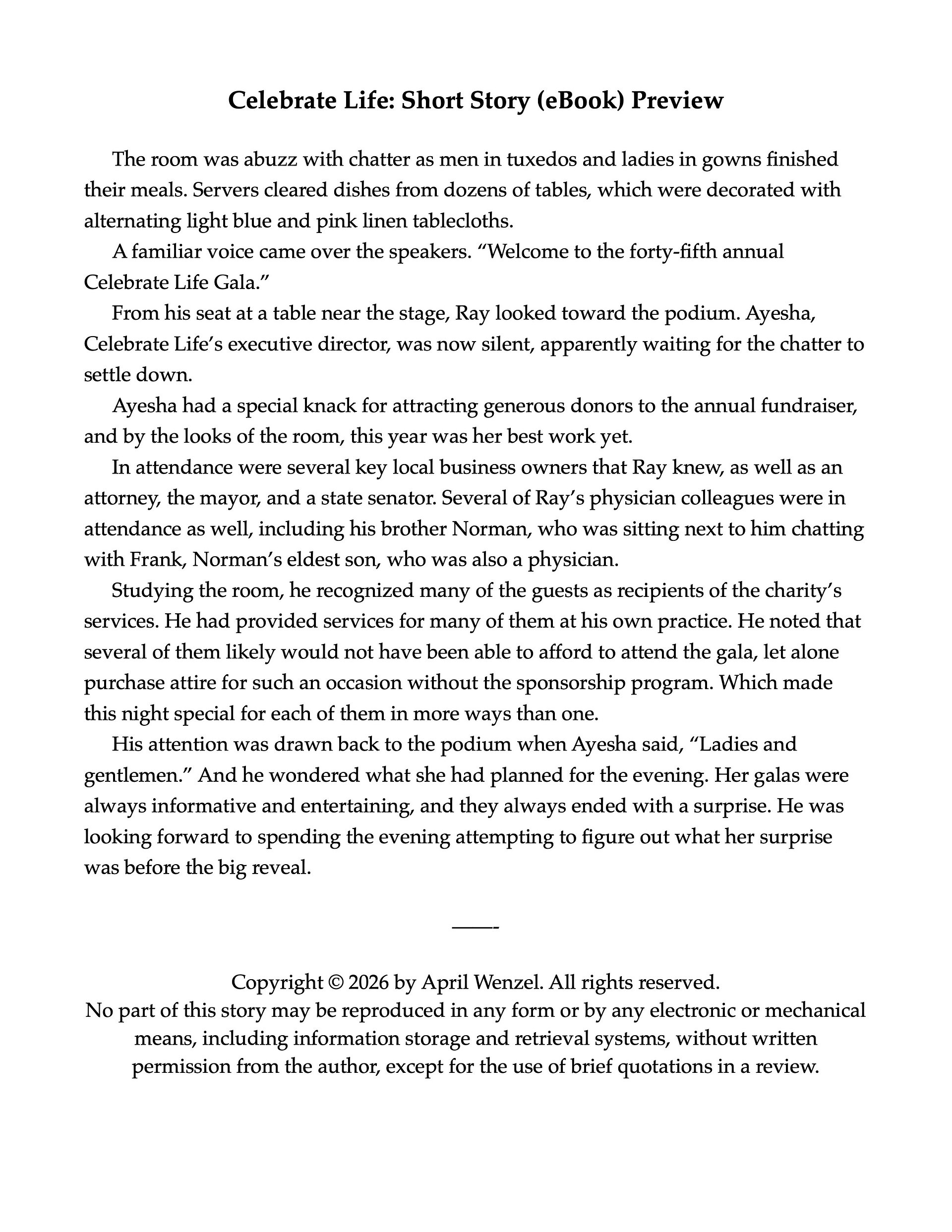 Celebrate Life: Short Story (eBook) product image (2)