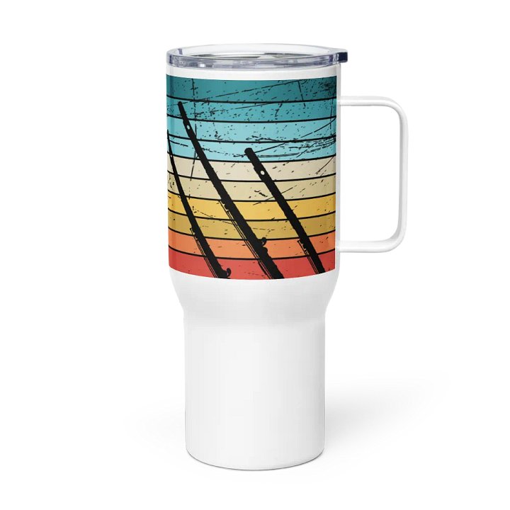Abstract Flute Stainless Steel Travel Mug - C Flute product image (1)