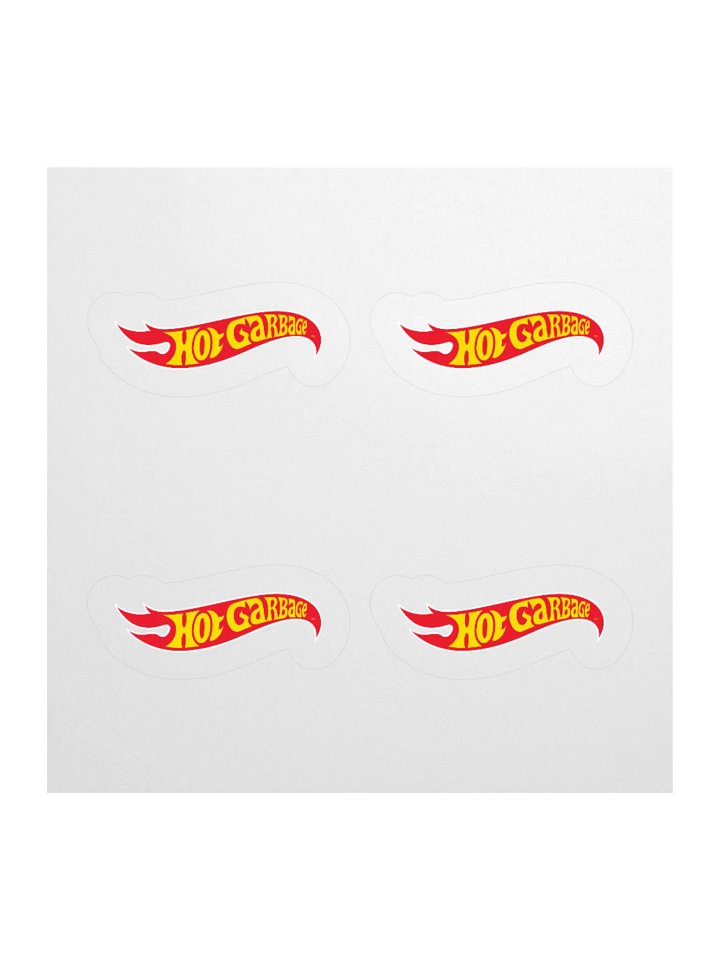 HOT GARBAGE STICKERS (4-PACK) product image (1)
