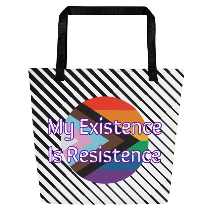 Resistors, My Existence is Resistance, Patterned Tote product image (1)