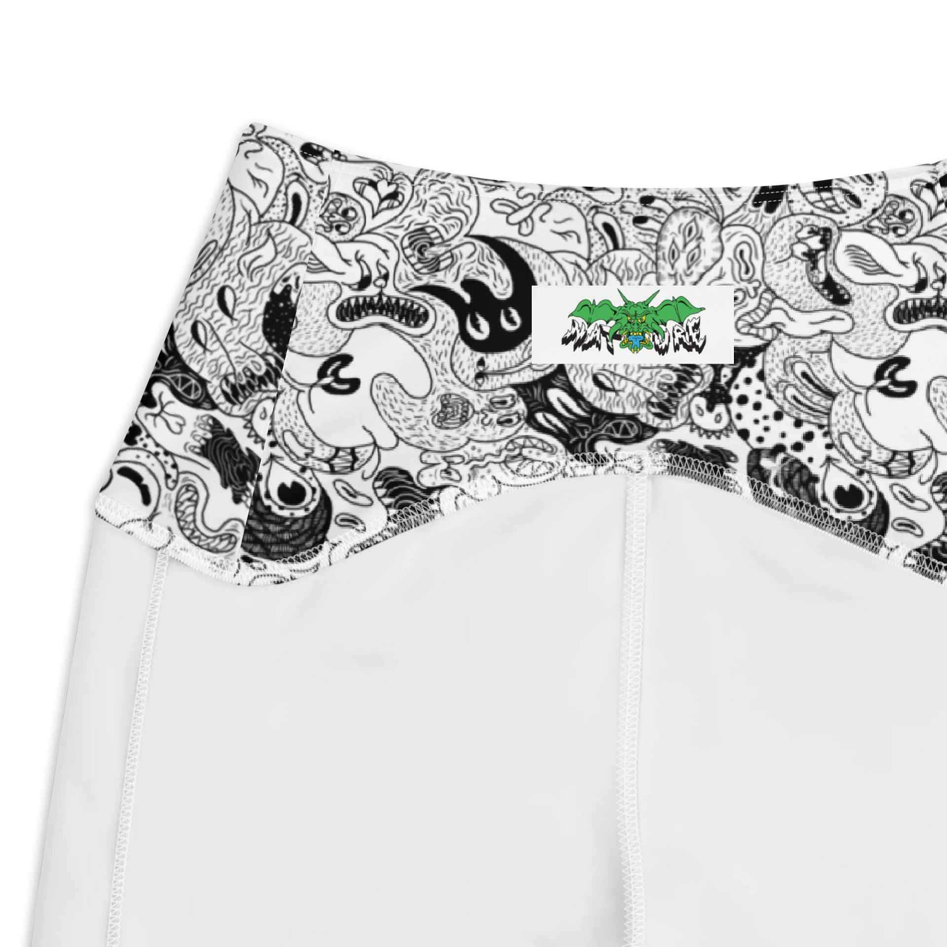 Monster repeat pattern leggings product image (3)