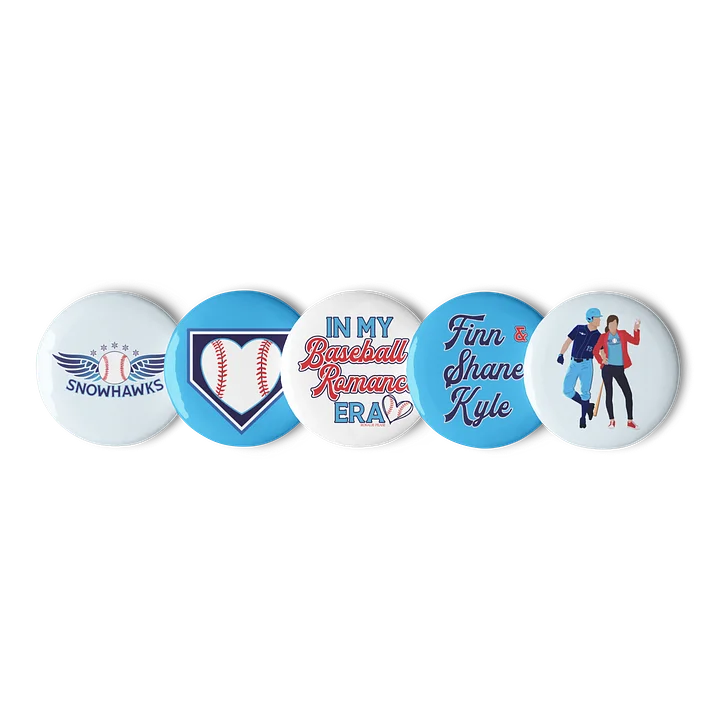 Snowhawks Baseball Wings Pin Set product image (1)