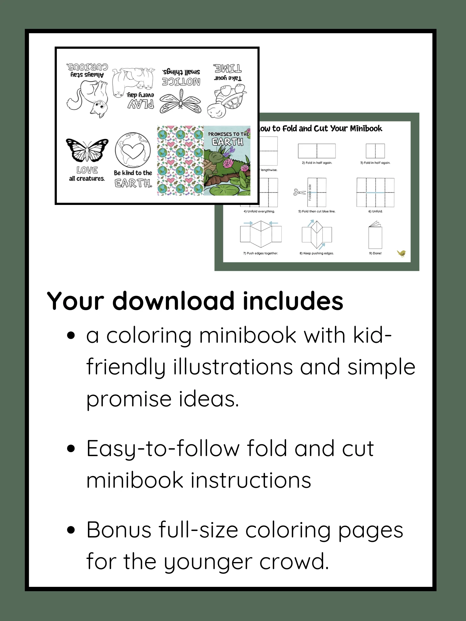 Promises to the Earth: A Coloring Minibook product image (3)