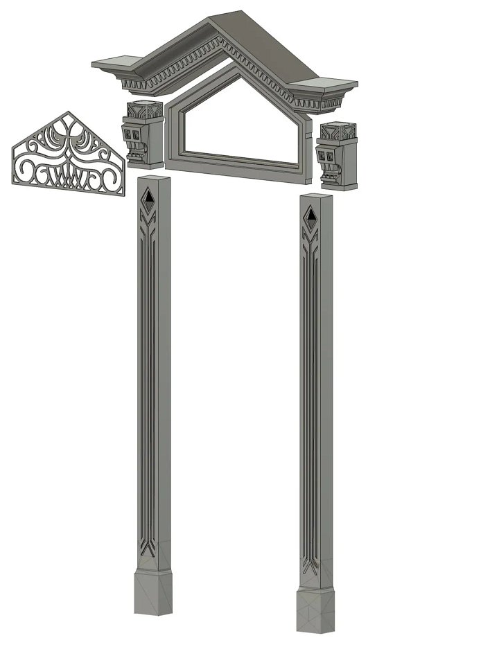 Haunted Mansion Door Frame 3D Model product image (2)