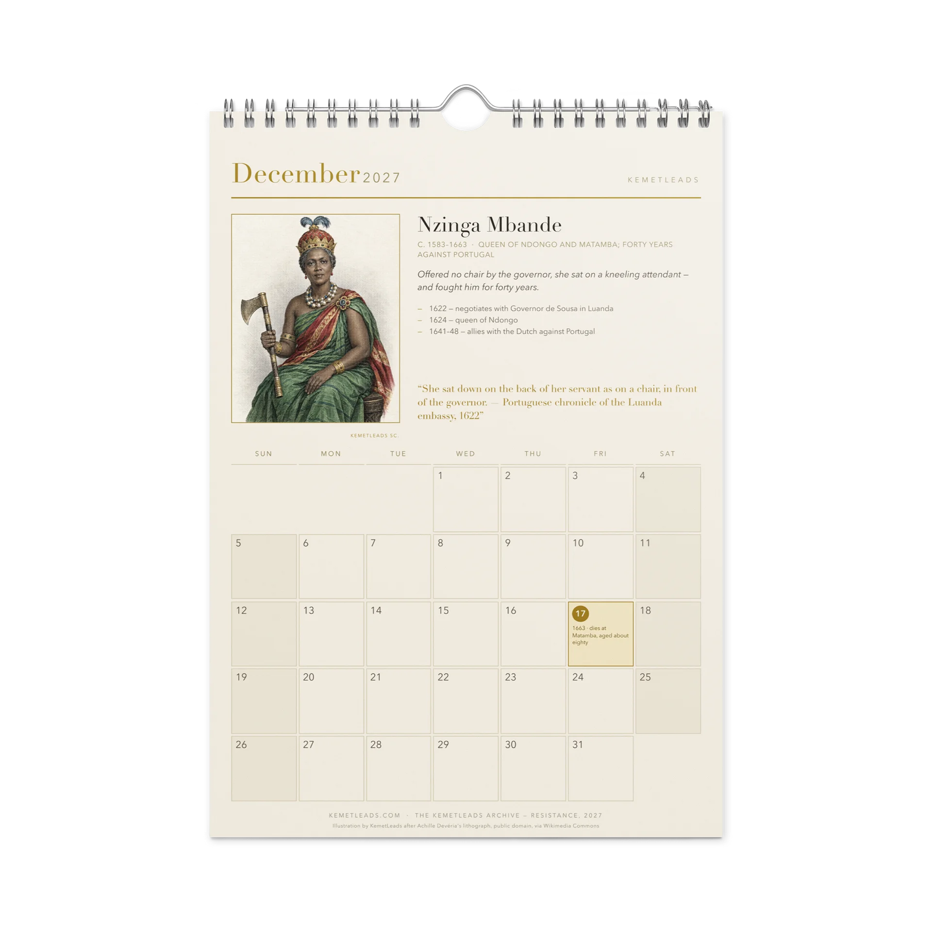 Resistance — 2027 Wall Calendar product image (4)